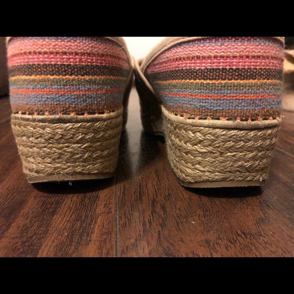 Colorful Striped Dansko Clogs - Picture 3 of 4